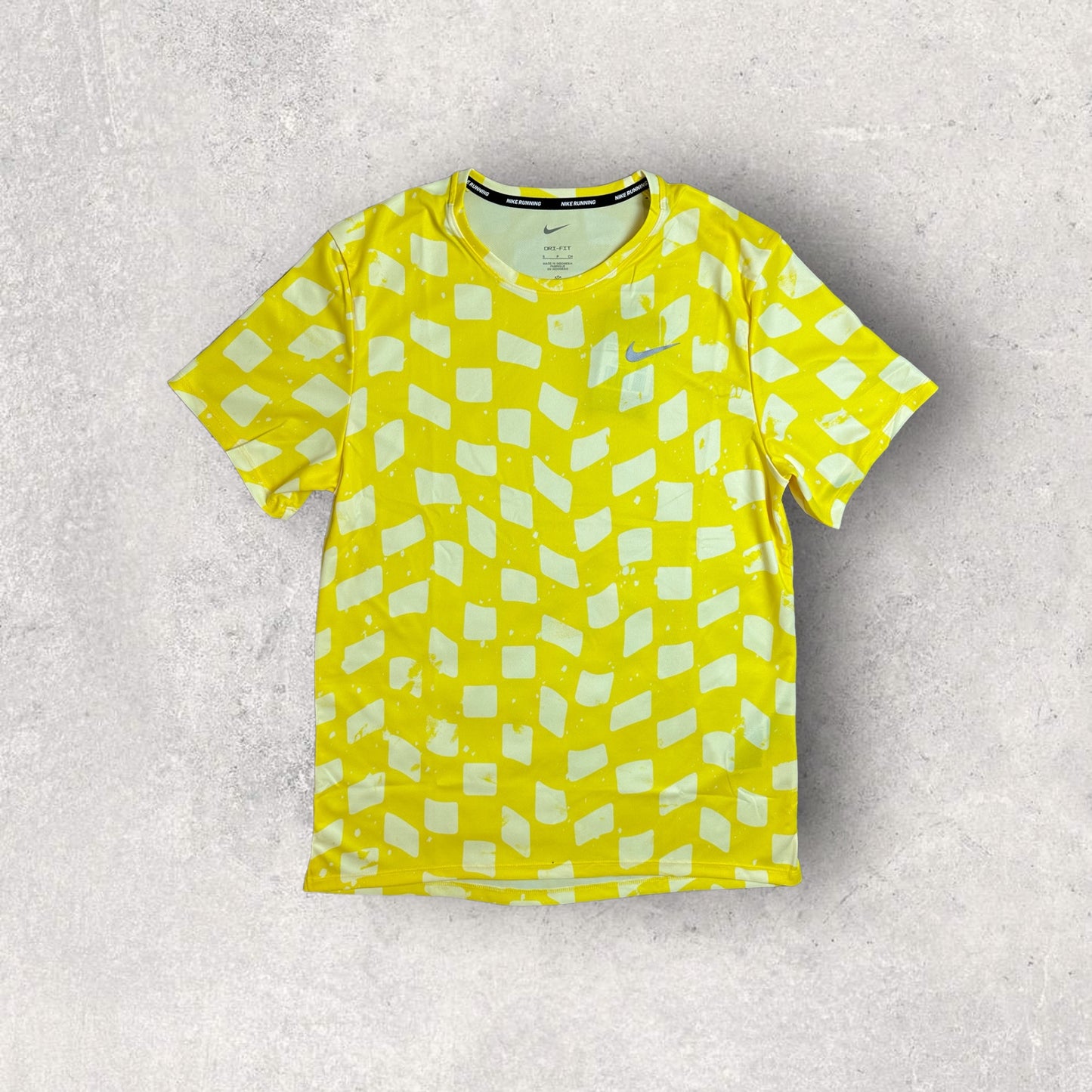 NIKE MILER SS DYE - OPTI YELLOW