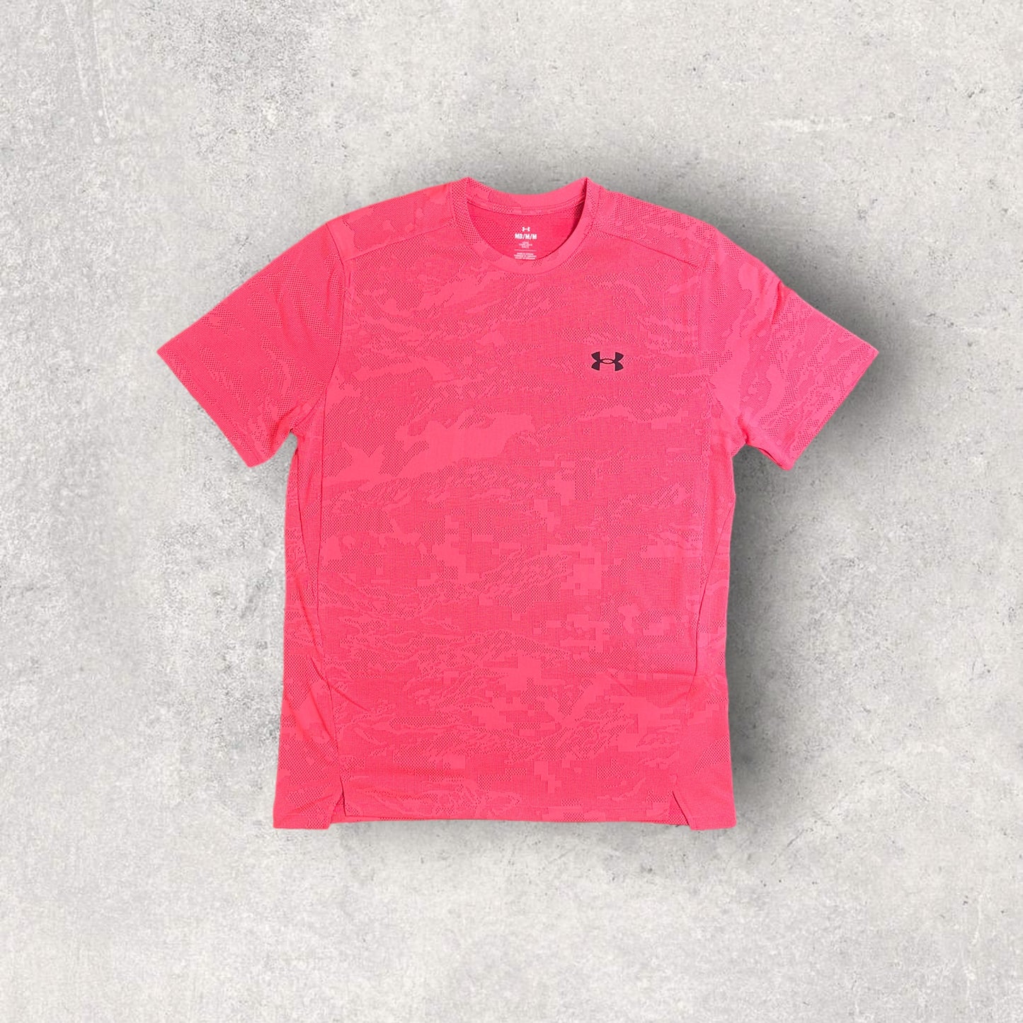 UNDER ARMOUR JACQUARD T-SHIRT - PINK