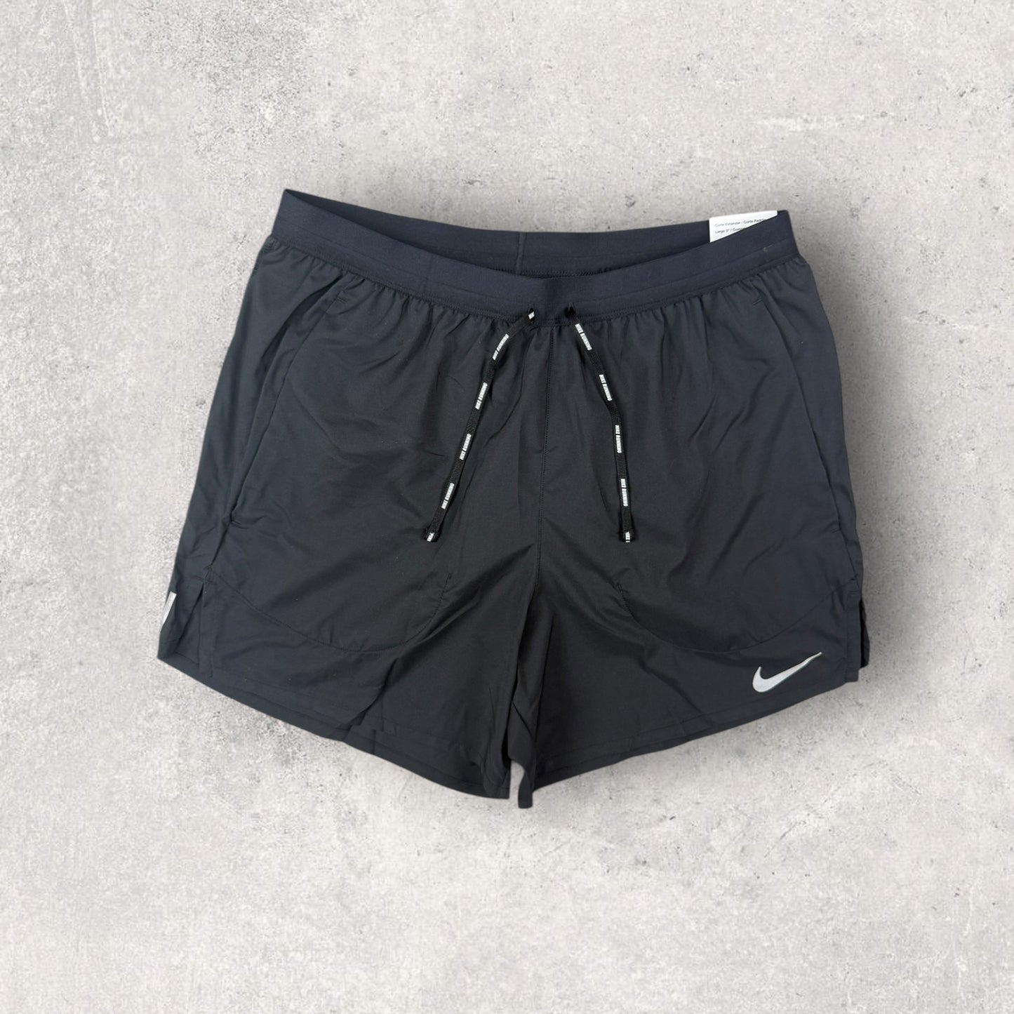 NIKE FLEX STRIDE 5 SHORTS - BLACK