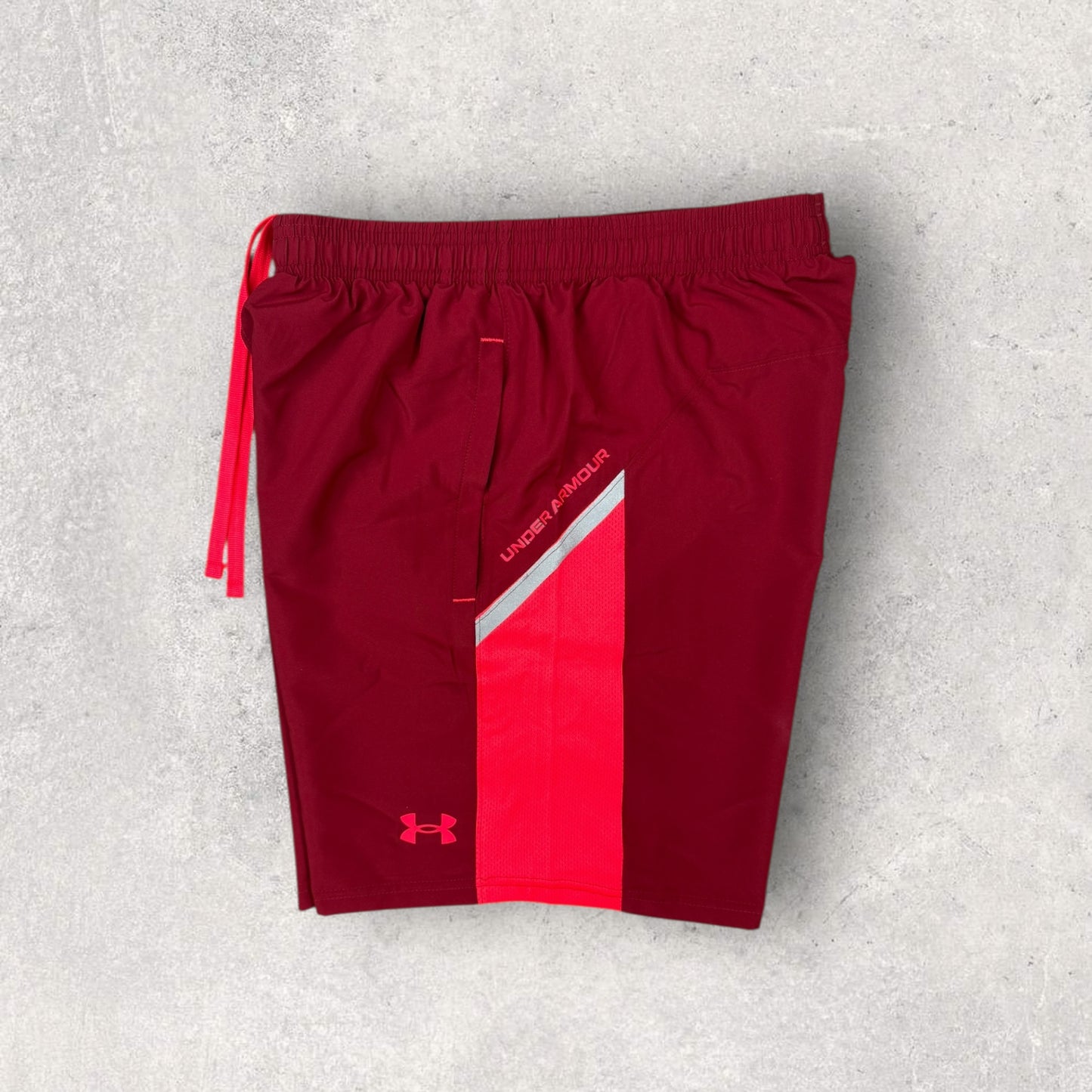 UNDER ARMOUR UTILITY 1/4 ZIP SHORT SET - RED