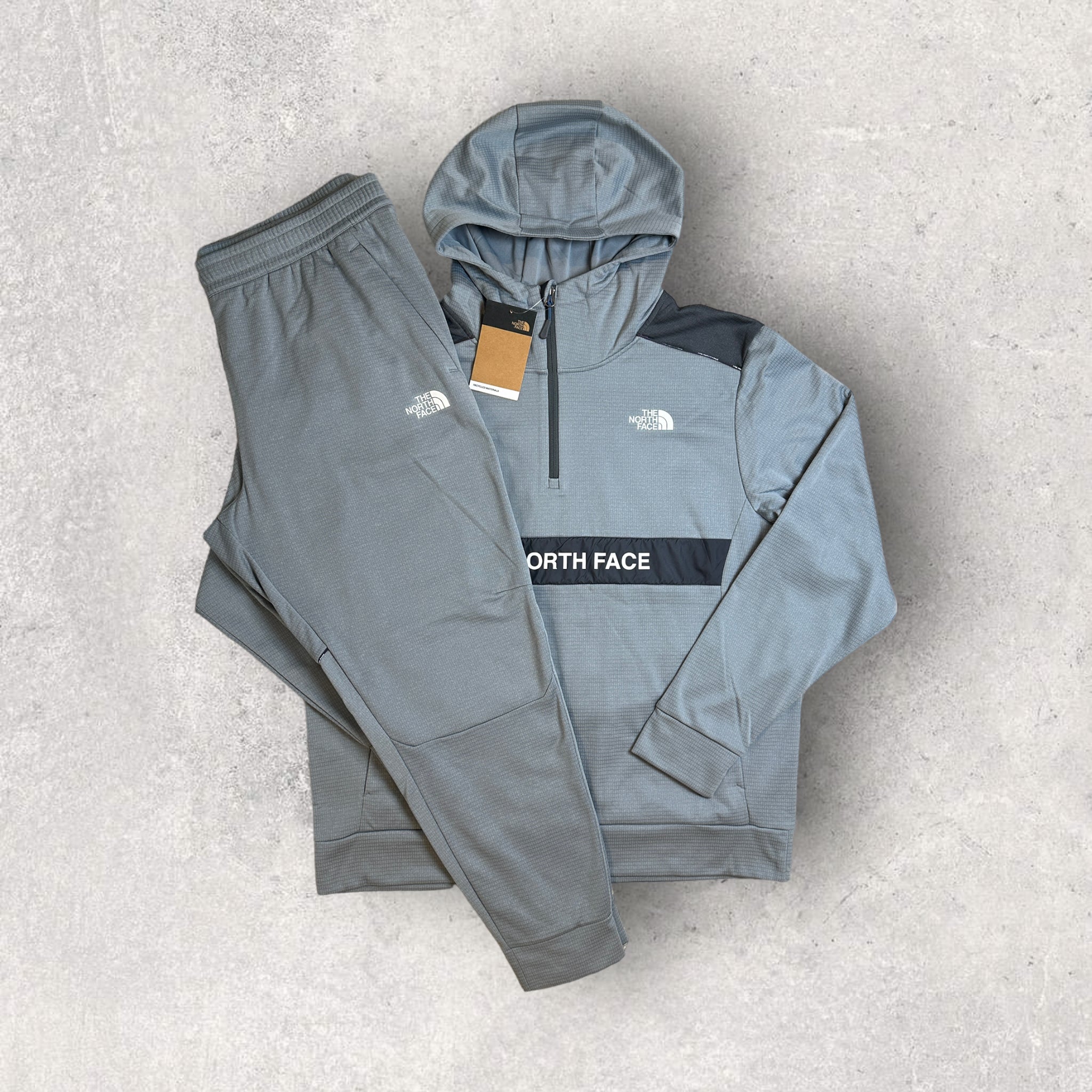 Grey tracksuit cheap north face