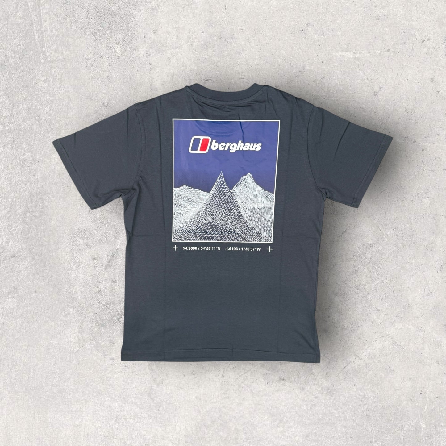 BERGHAUS LOGO COTTON T-SHIRT - GREY