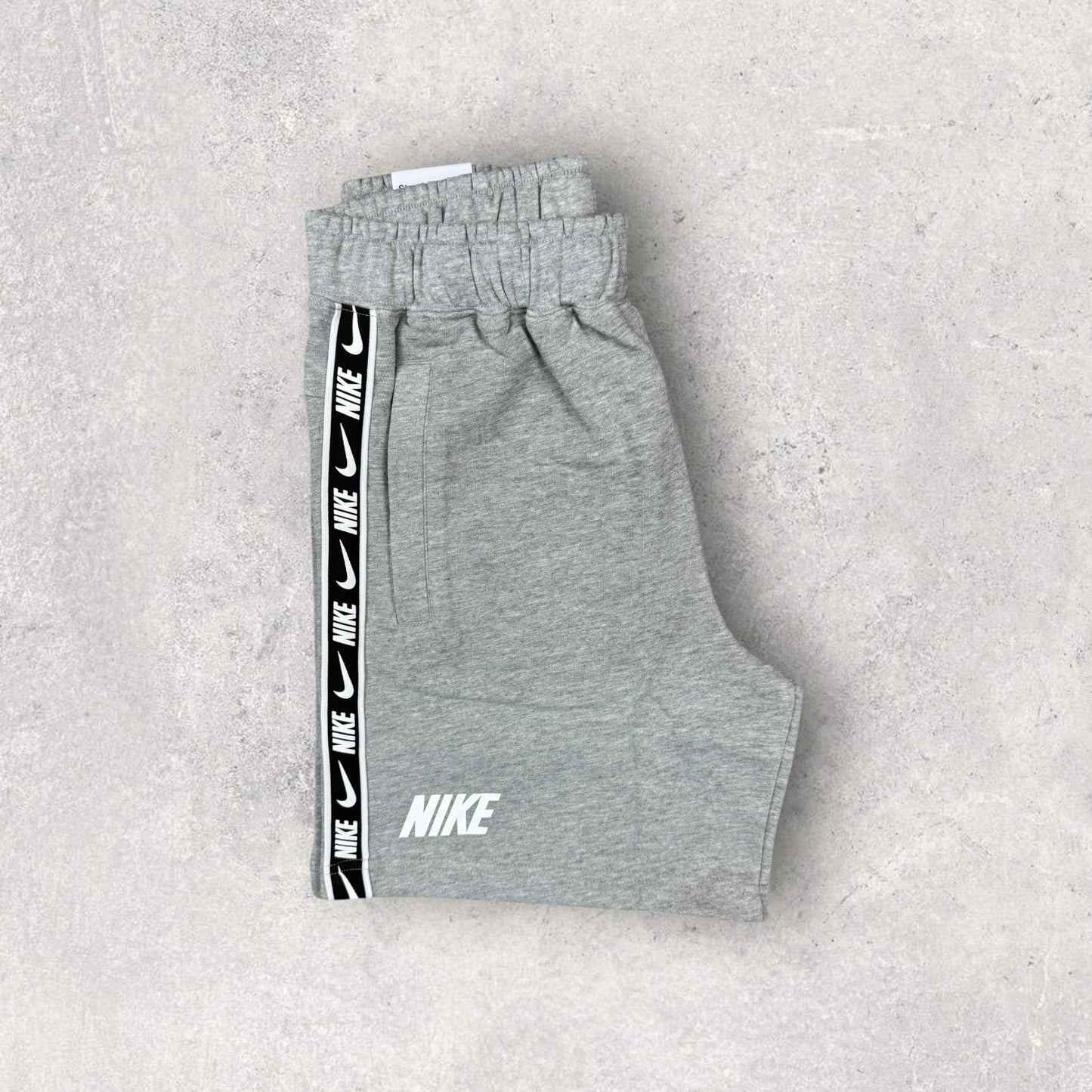 NIKE TAPE COTTON SHORT SET - GREY