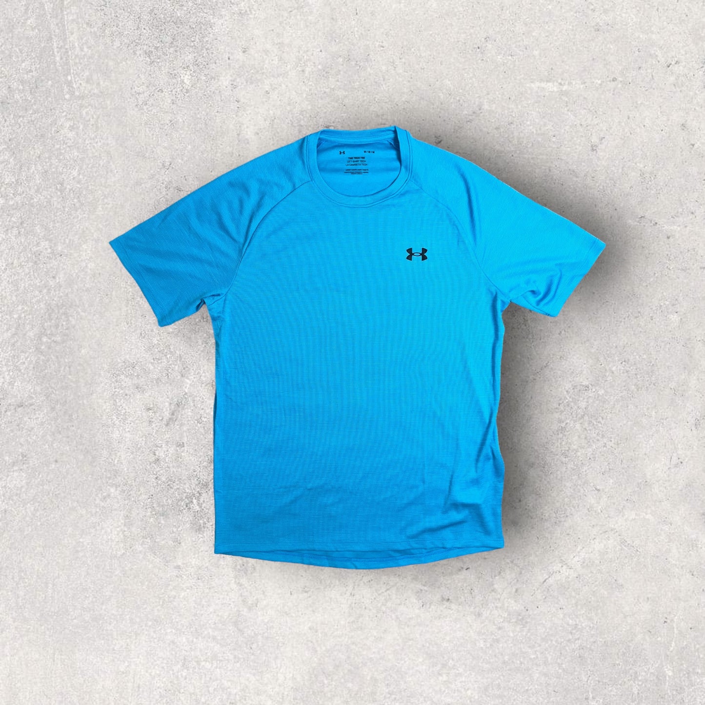 UNDER ARMOUR T-SHIRT/SHORT SET - BLUE/BLACK