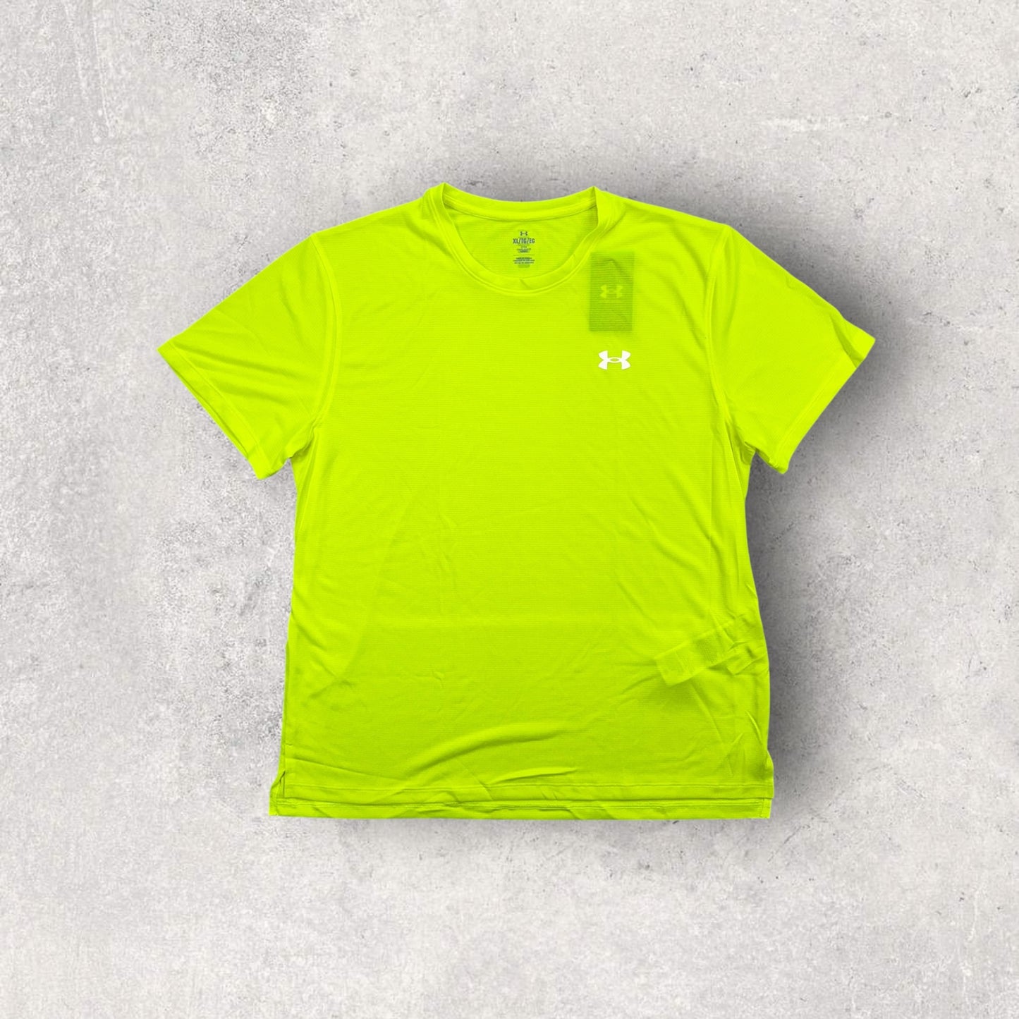 UNDER ARMOUR LAUNCH T-SHIRT/SHORT SET - VOLT/GREY