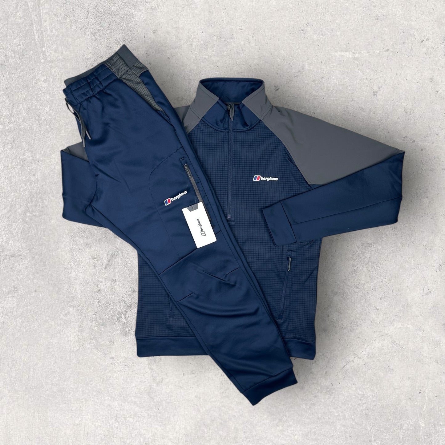 BERGHAUS SIDLEY 1/4 ZIP TRACKSUIT - NAVY