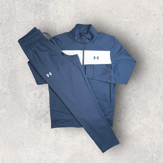 UNDER ARMOUR TWISTER TRACKSUIT - SLATE/WHITE