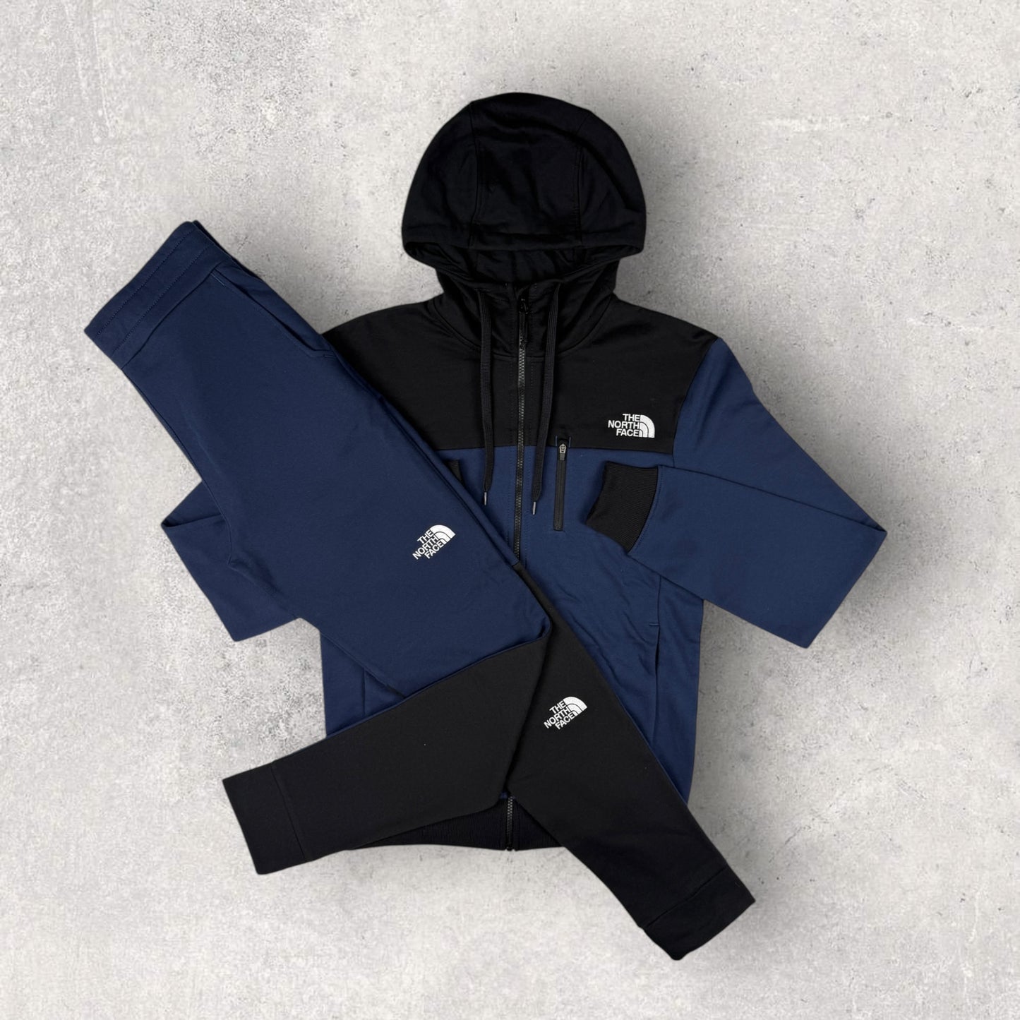 NORTH FACE PEAK FLEECE TRACKSUIT - NAVY/BLACK