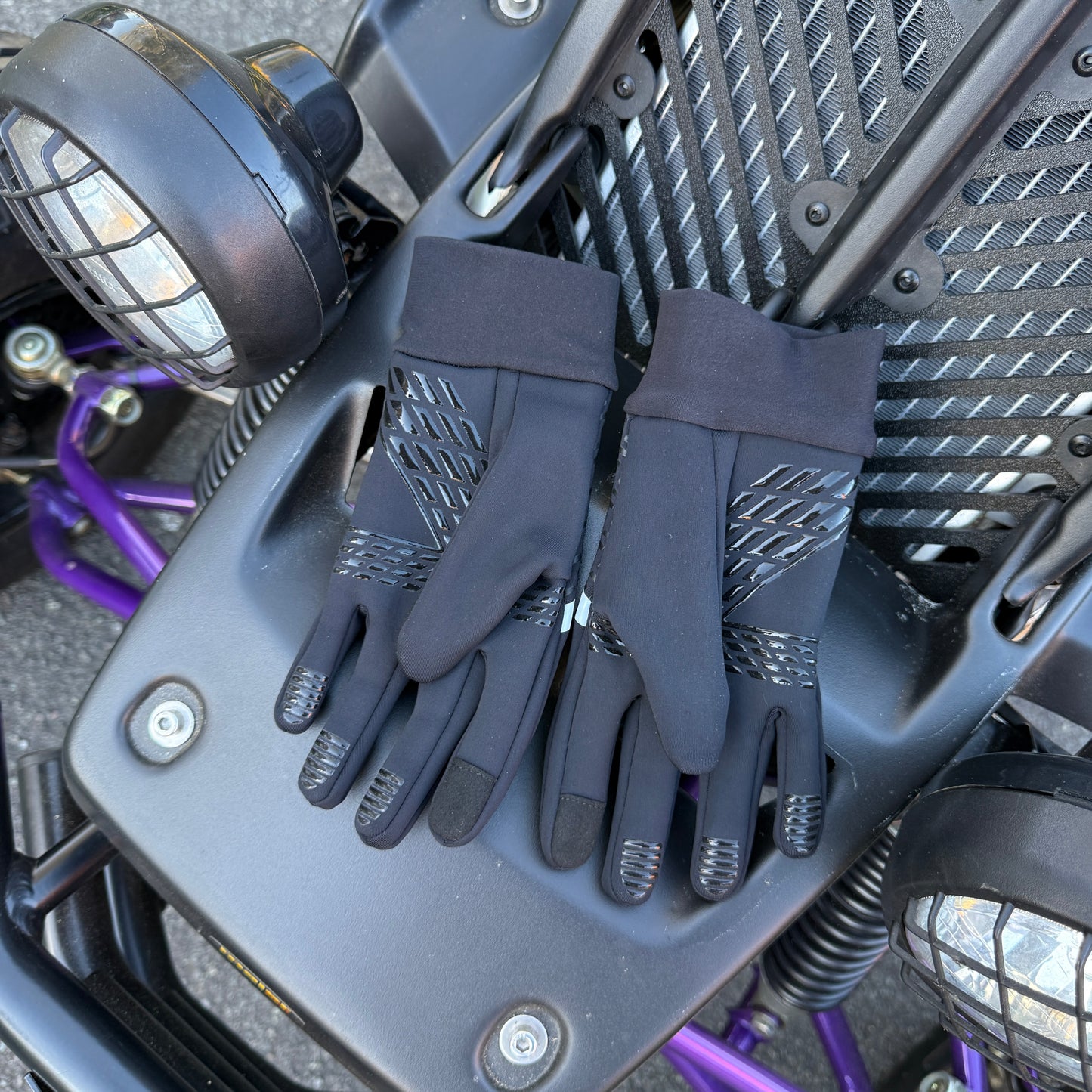 GLYRO TECH 1.0 REFLECTIVE GLOVES - BLACK