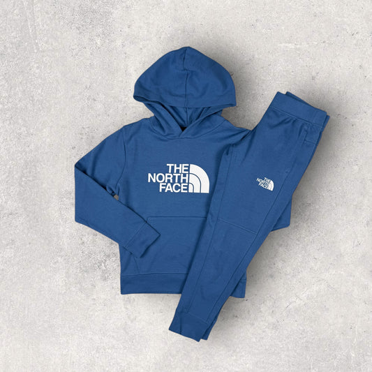 NORTH FACE JUNIOR FLEECE TRACKSUIT - BLUE