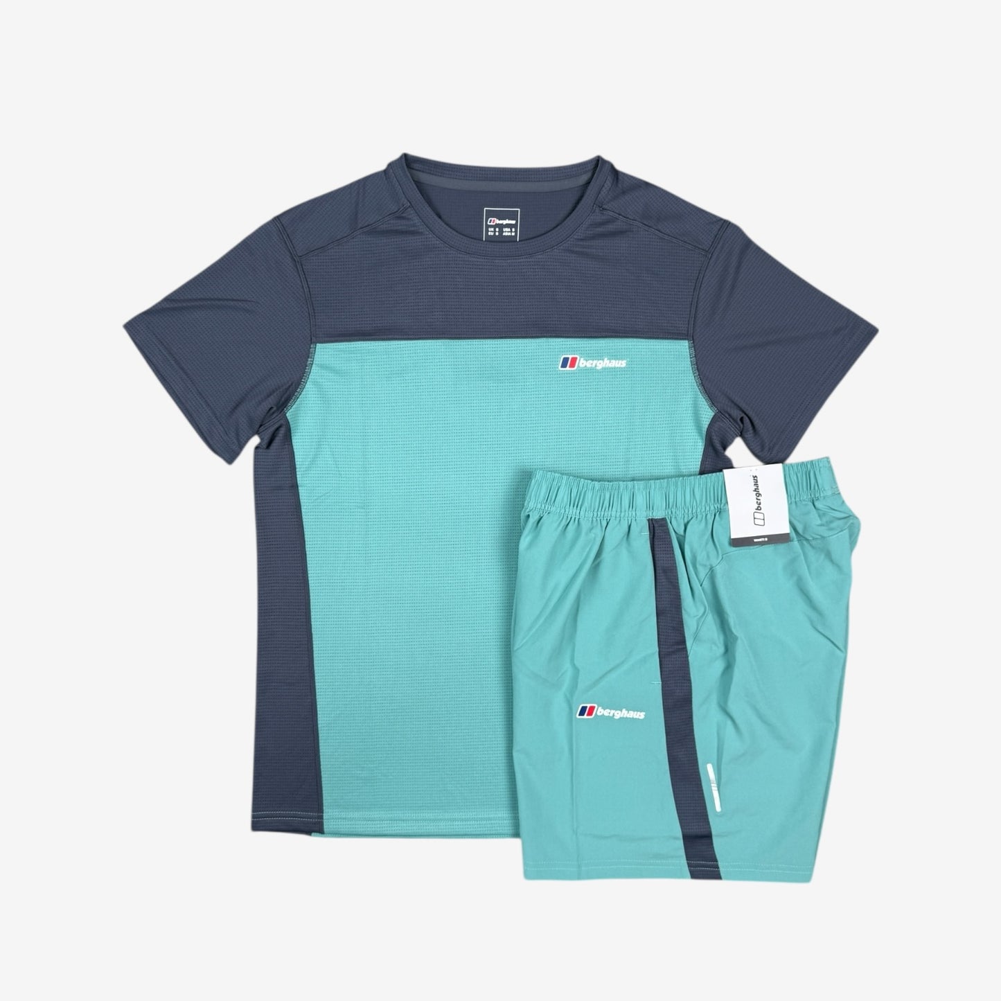 BERGHAUS TECH SHORT SET - TEAL/NAVY