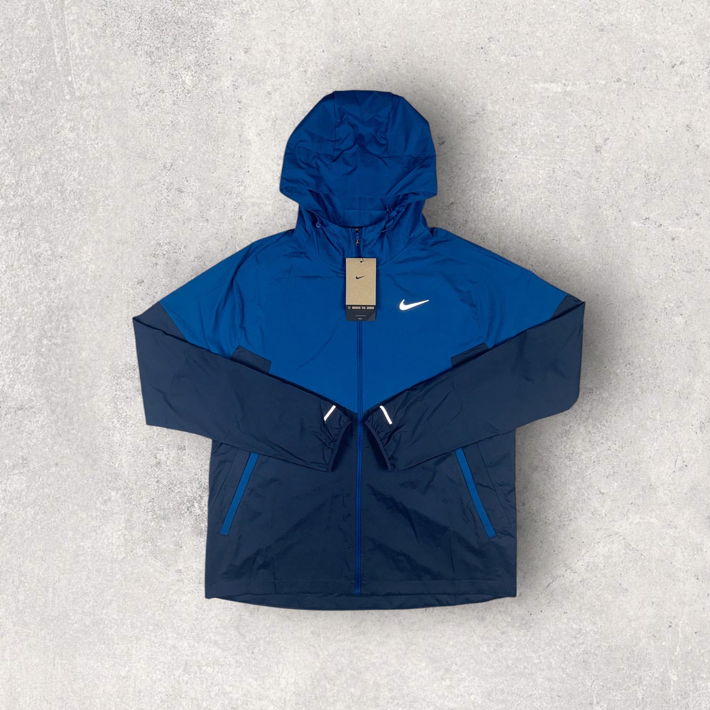 NIKE UV WINDBREAKER ROYAL BLUE & BLACK PHENOM PANTS