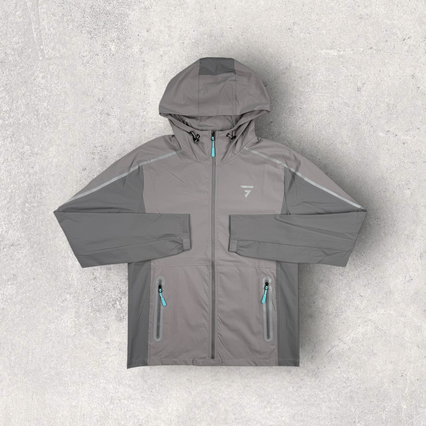 GRIID REFLECT TRACKSUIT - LIGHT GREY/MID GREY/AQUA