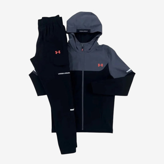 UNDER ARMOUR UTILITY TRACKSUIT - BLACK/CASTLEROCK
