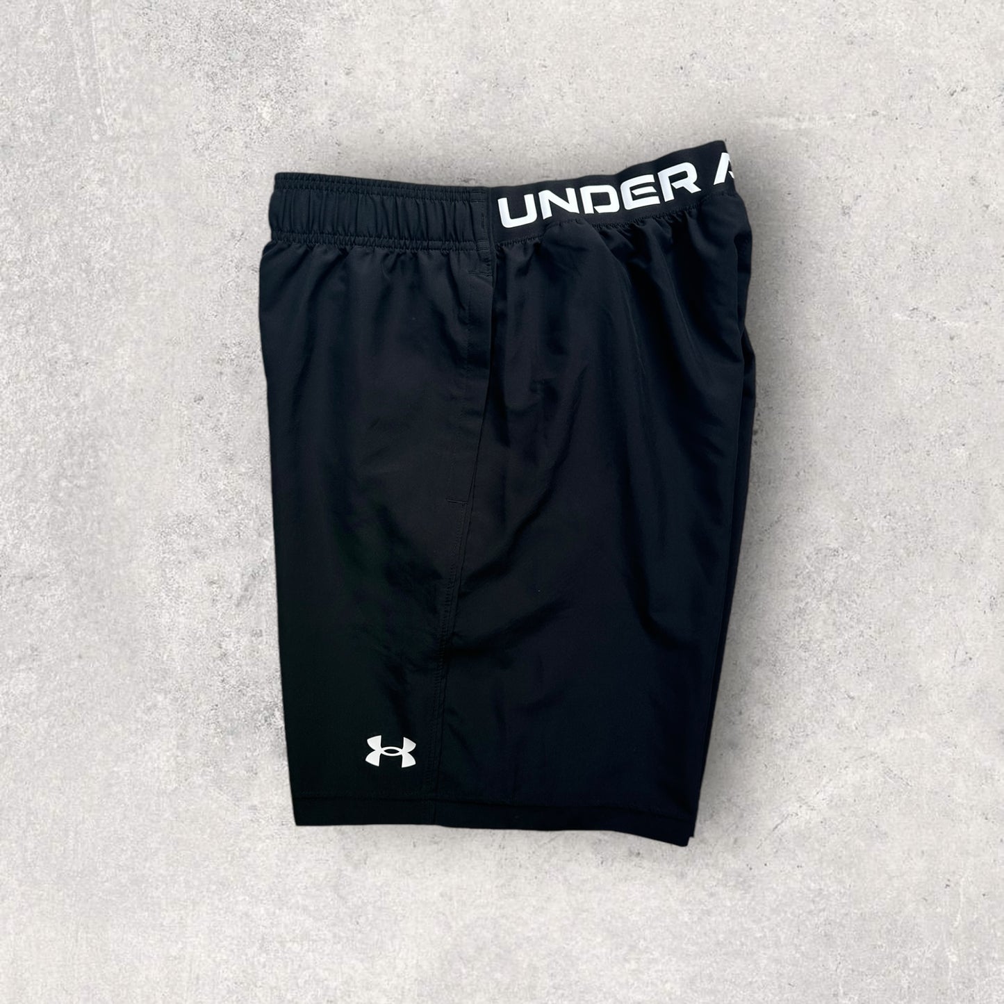 UNDER ARMOUR TECH T-SHIRT/SHORT SET - VOLT/BLACK