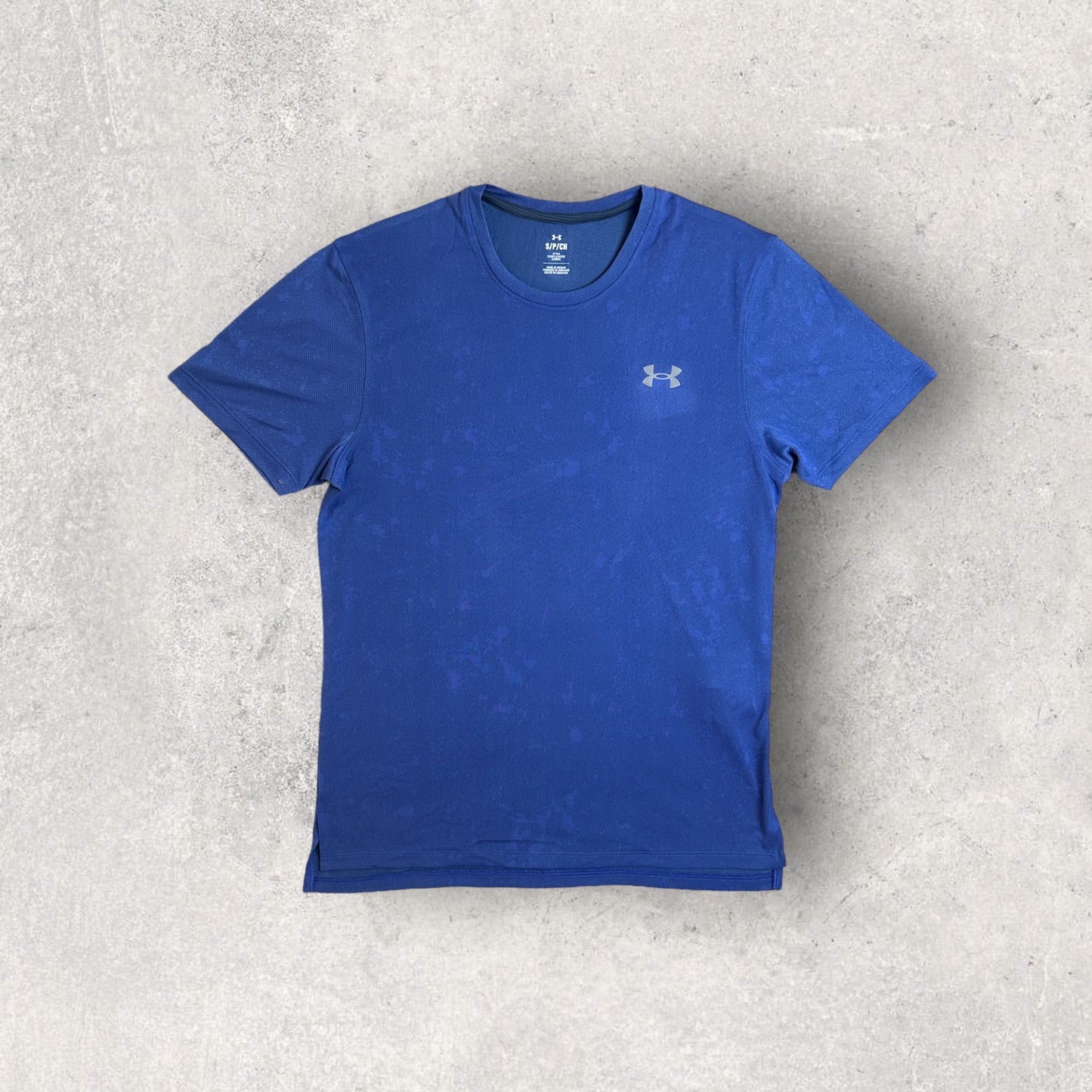 UNDER ARMOUR SPLATTER T-SHIRT/SHORT SET - BLUE