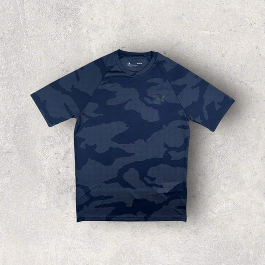 UNDER ARMOUR JACQUARD T-SHIRT 
- NAVY