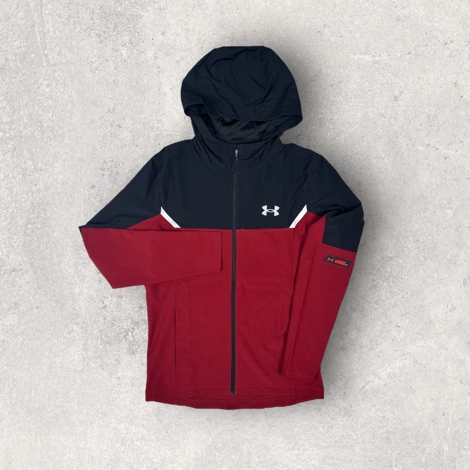 UNDER ARMOUR UTILITY WOVEN TRACKSUIT RED/BLACK – JBKDELUXE