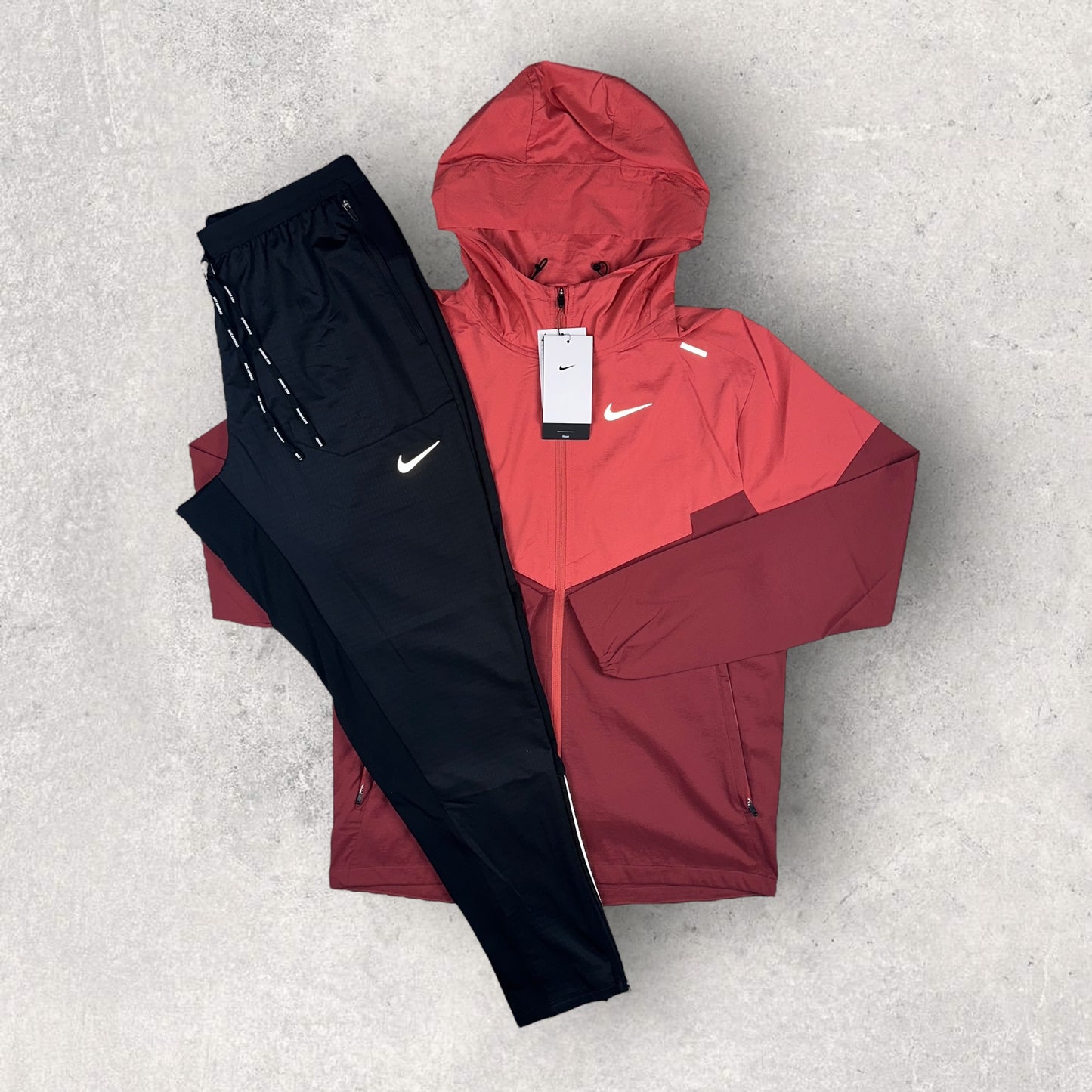 NIKE WINDRUNNER JACKET/PHENOM ELITE PANTS - ADOBE/BLACK