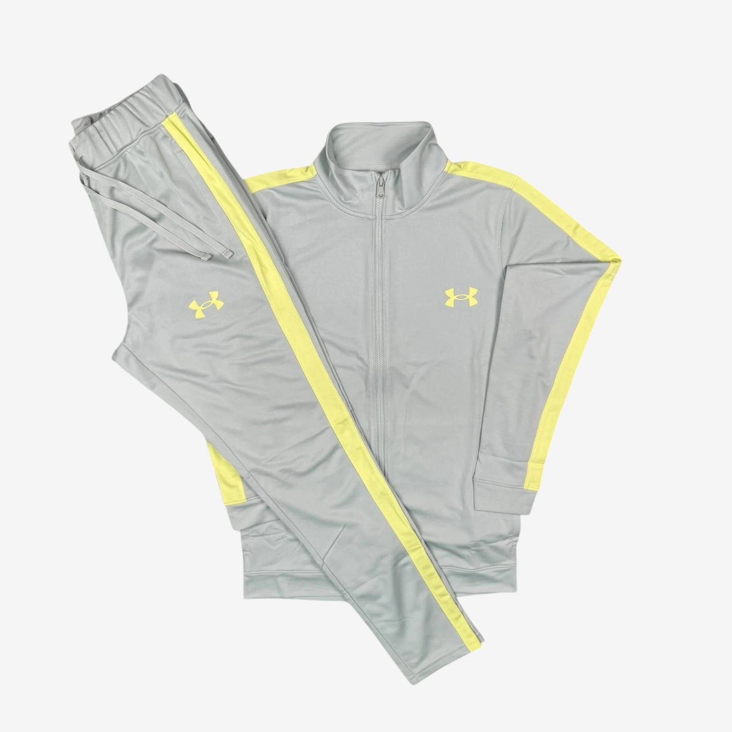 UNDER ARMOUR RIVAL TRACKSUIT - HYDRO GREEN/YELLOW