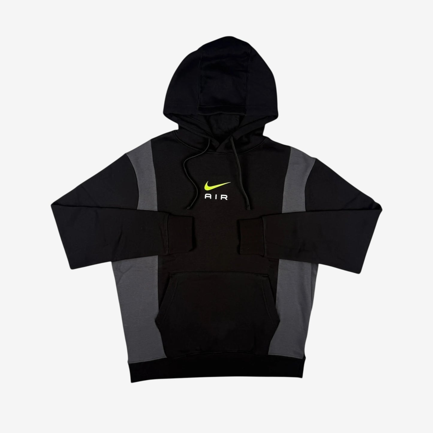 NIKE AIR FLEECE CARGO TRACKSUIT - BLACK/GREY/VOLT