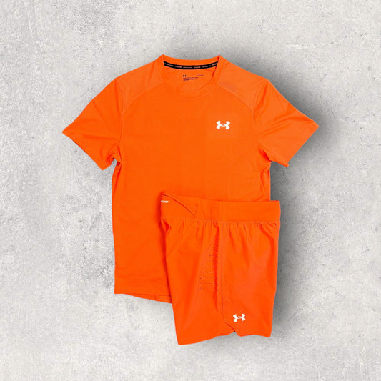 UNDER ARMOUR COOLSWITCH SHORT SET - ORANGE