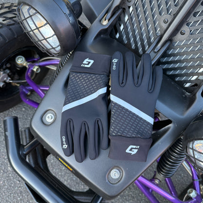 GLYRO TECH 1.0 REFLECTIVE GLOVES - BLACK