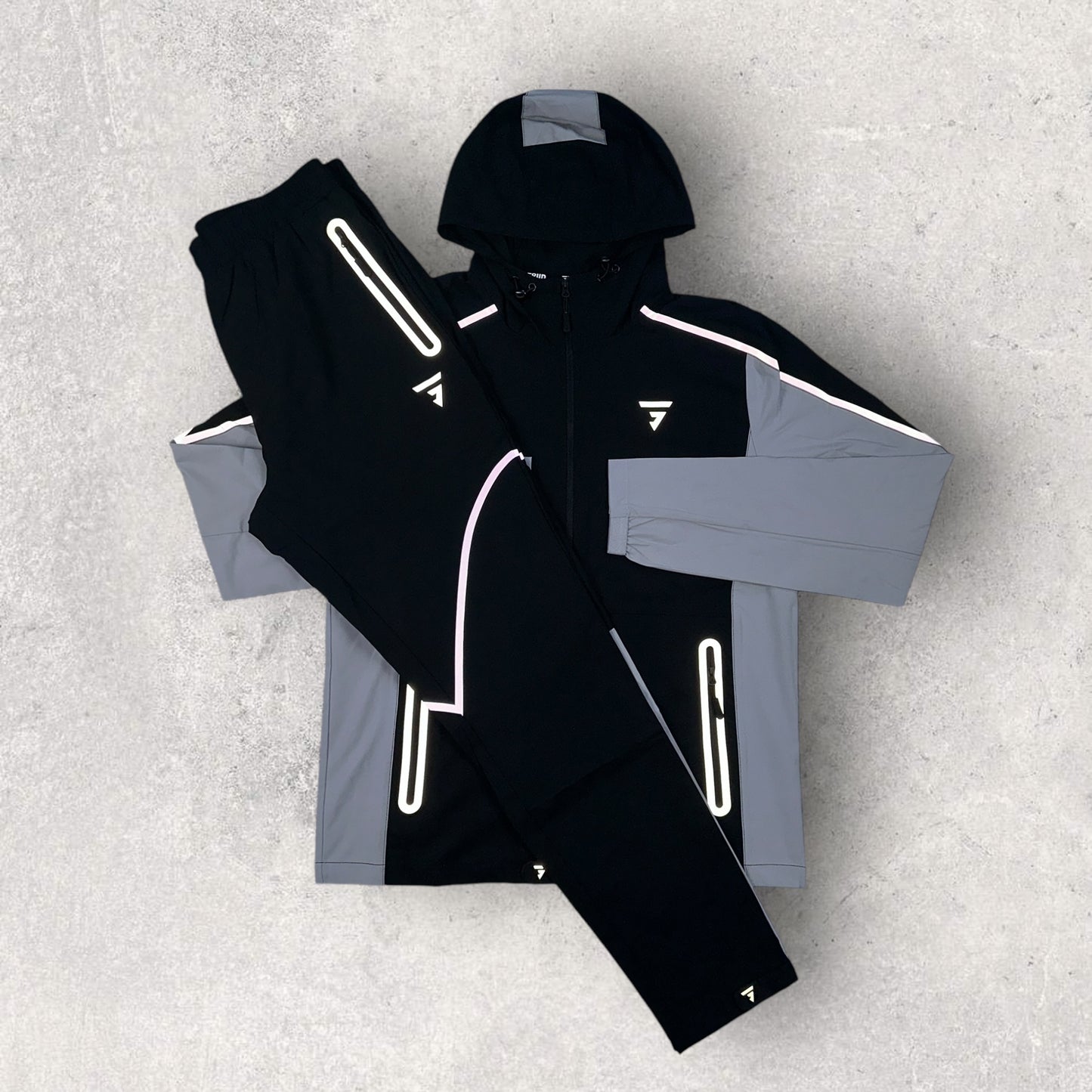 GRIID REFLECT TRACKSUIT - BLACK/GREY