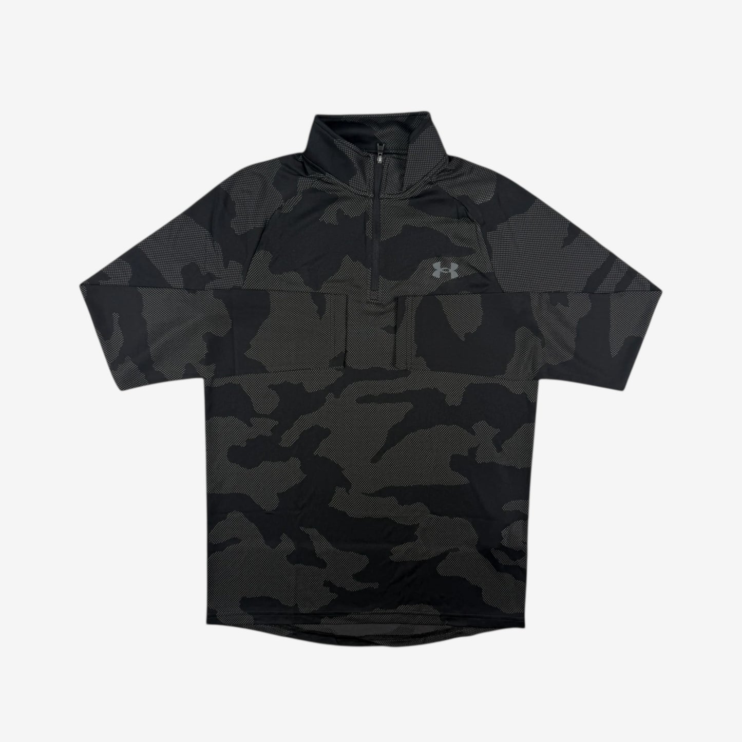 UA JACQUARD 1/4 ZIP - USA EXCLUSIVE - BLACK