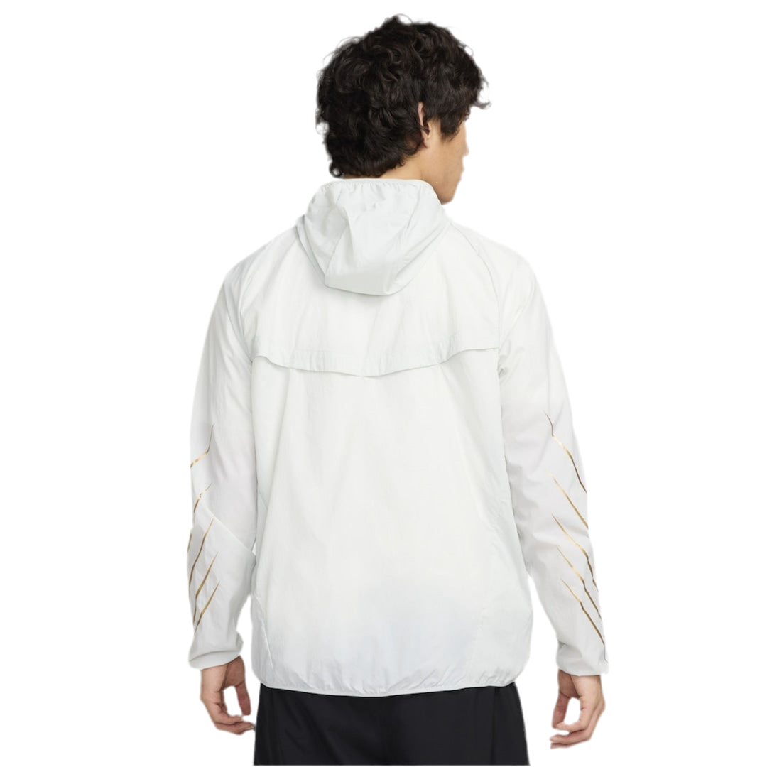 white and gold nike windrunner