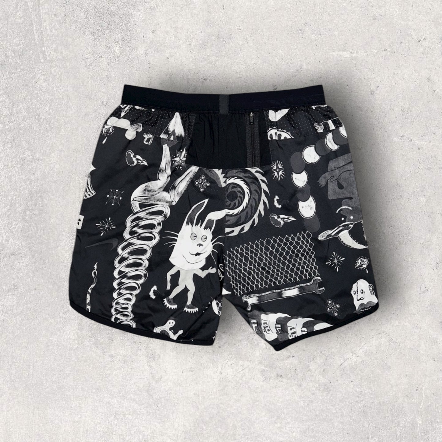 NIKE WILDRUN DRAGON SHORTS - BLACK/WHITE