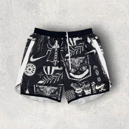 NIKE WILDRUN DRAGON SHORTS - BLACK/WHITE