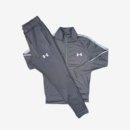 UNDER ARMOUR RIVAL TRACKSUIT - GREY/LIGHT GREY
