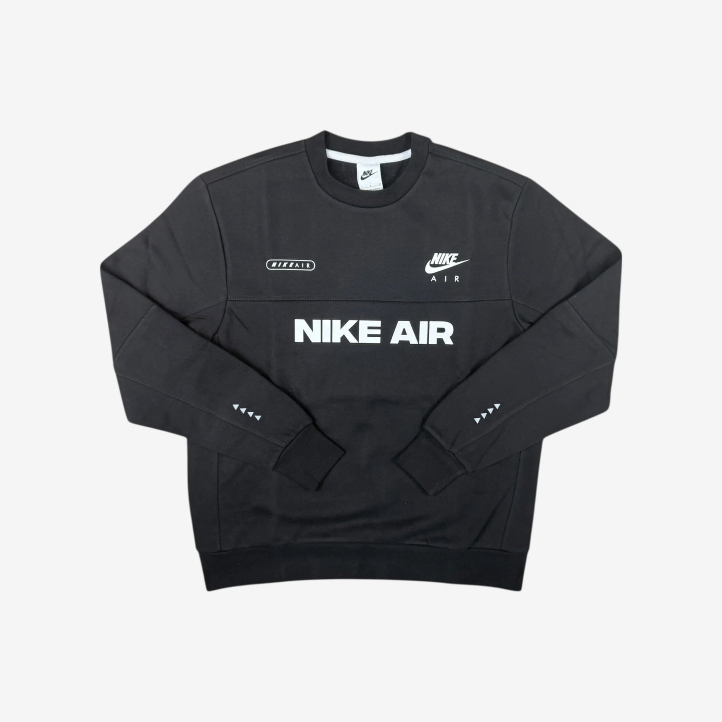 NIKE AIR FLEECE SWEATSHIRT TRACKSUIT - BLACK