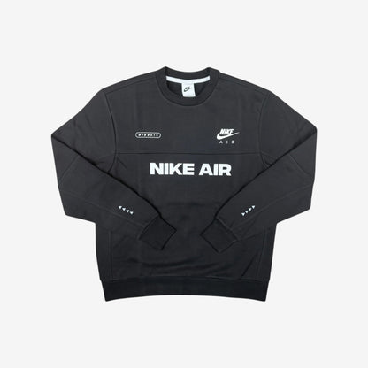 NIKE AIR FLEECE SWEATSHIRT TRACKSUIT - BLACK