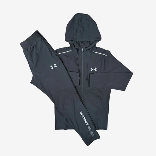 UNDER ARMOUR WOVEN TRACKSUIT - BLACK