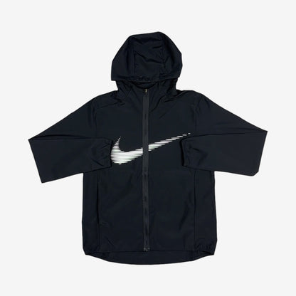 NIKE DRI-FIT FORM HD SWOOSH WINDRUNNER JACKET - BLACK