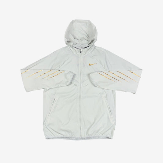 NIKE UV WINDRUNNER JACKET - WHITE & GOLD