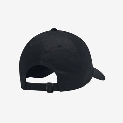 UNDER ARMOUR LOGO ADJUSTABLE HAT - BLACK