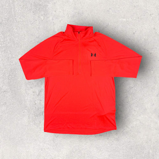 UNDER ARMOUR 1/4 ZIP - CRIMSON