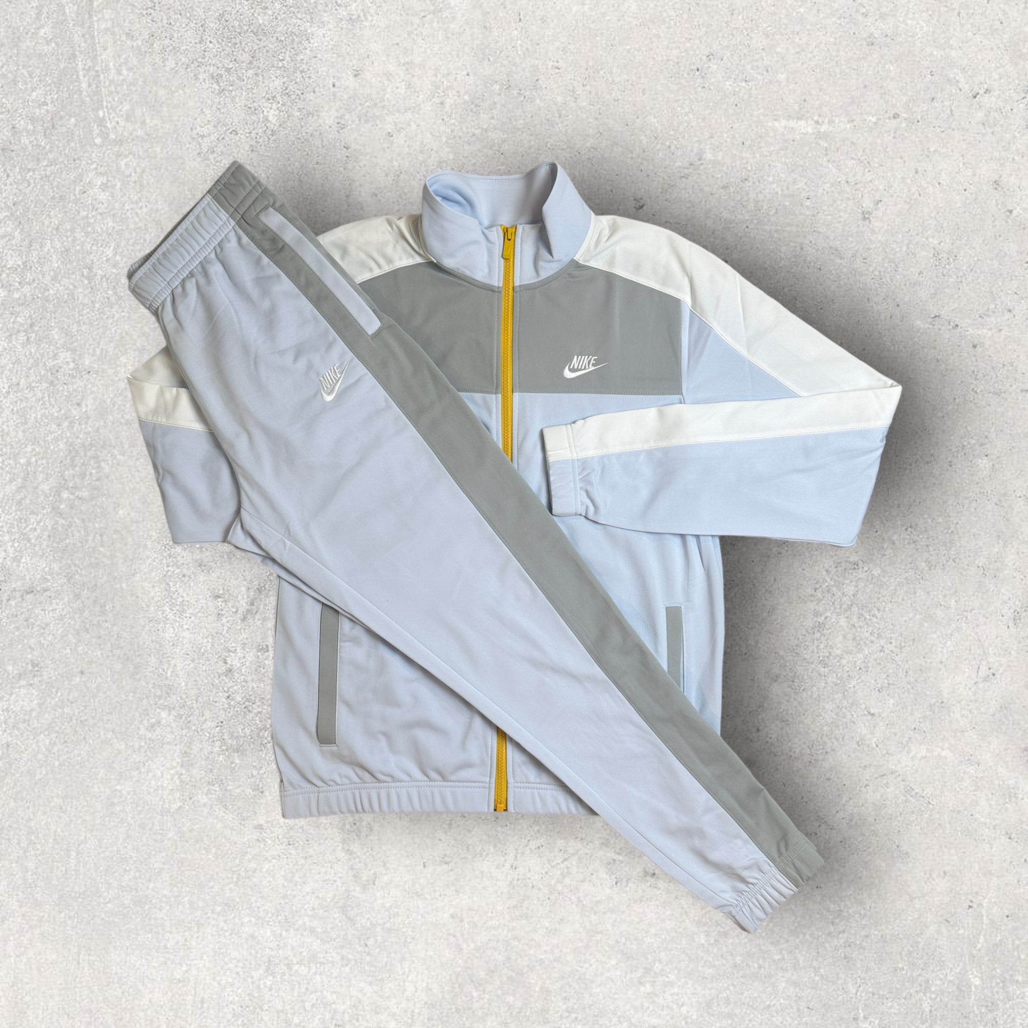 Grey nike deals poly tracksuit