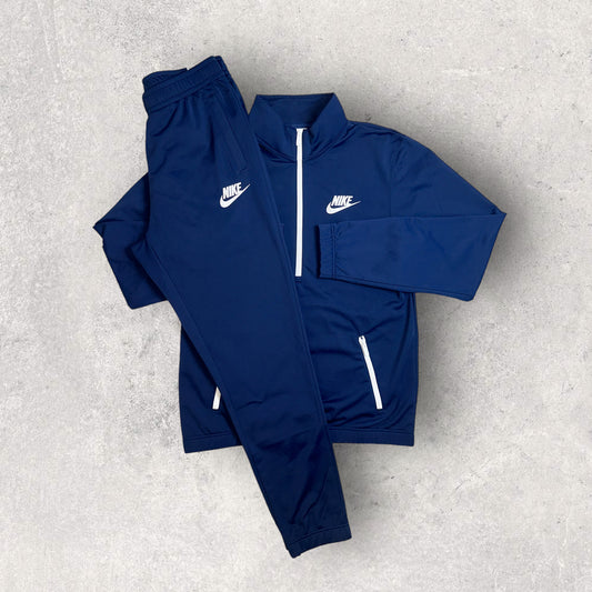 NIKE POLY ESSENTIALS TRACKSUIT 1/4 ZIP - NAVY