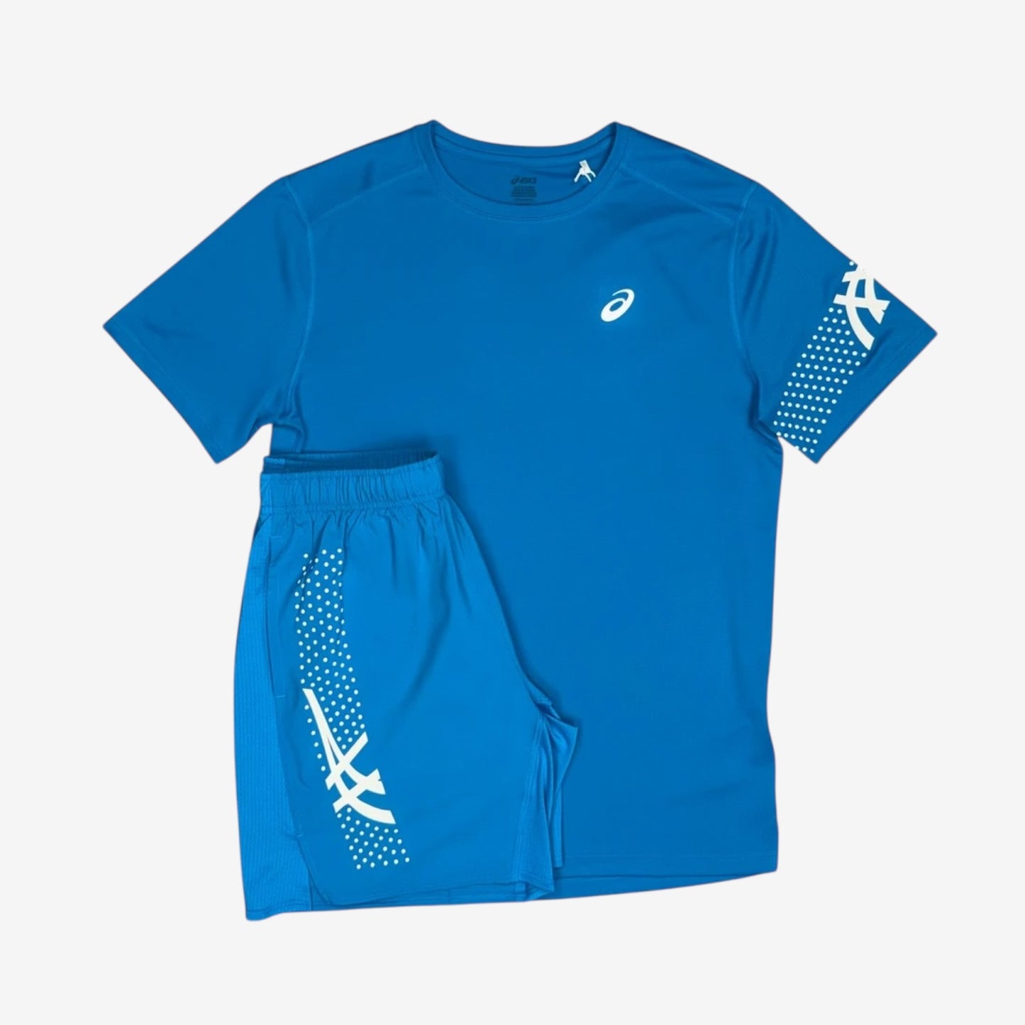 ASICS ICON SHORT SET - BLUE/CREAM