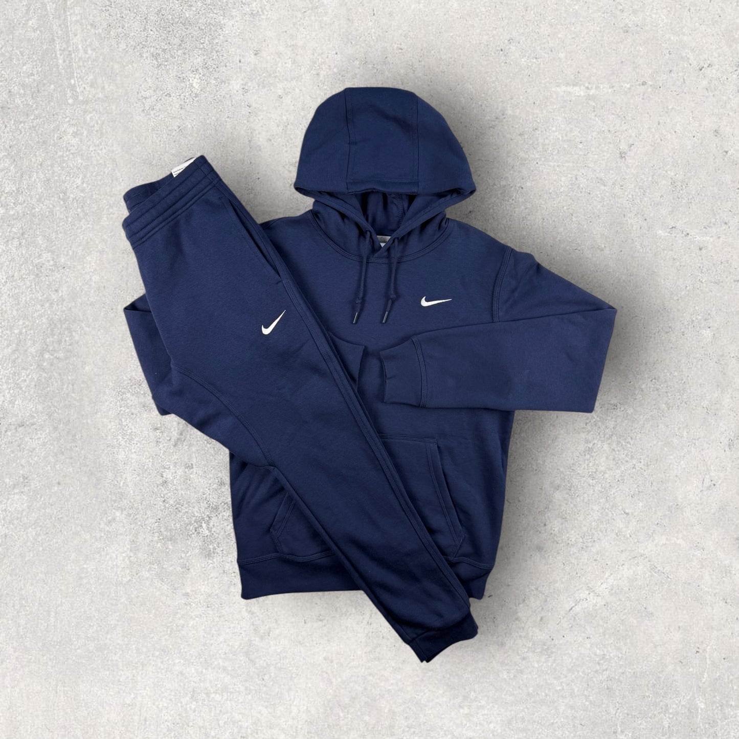 NIKE SWOOSH FLEECE TRACKSUIT - NAVY