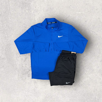 NIKE PACER 1/4 / CHALLENGER SHORTS - GAME ROYAL/BLACK