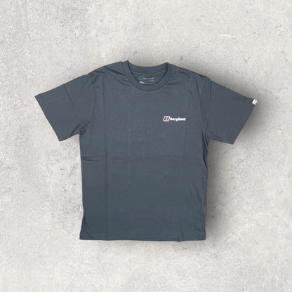 BERGHAUS LOGO COTTON T-SHIRT - GREY