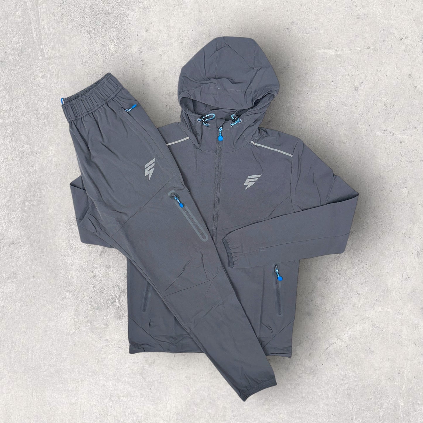 ELUDE GHOST TRACKSUIT - COAL/BLUE