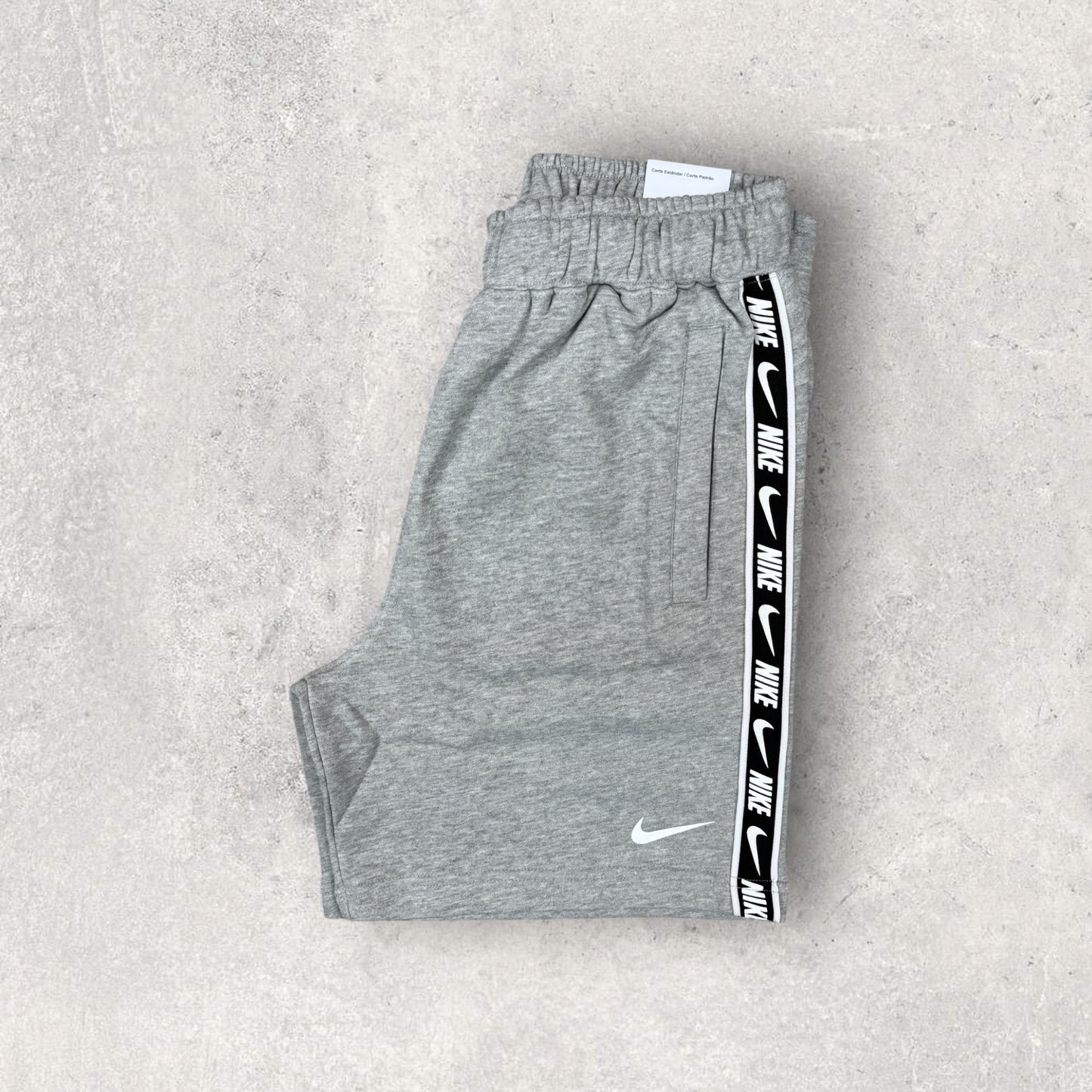 NIKE TAPE COTTON SHORT SET - GREY