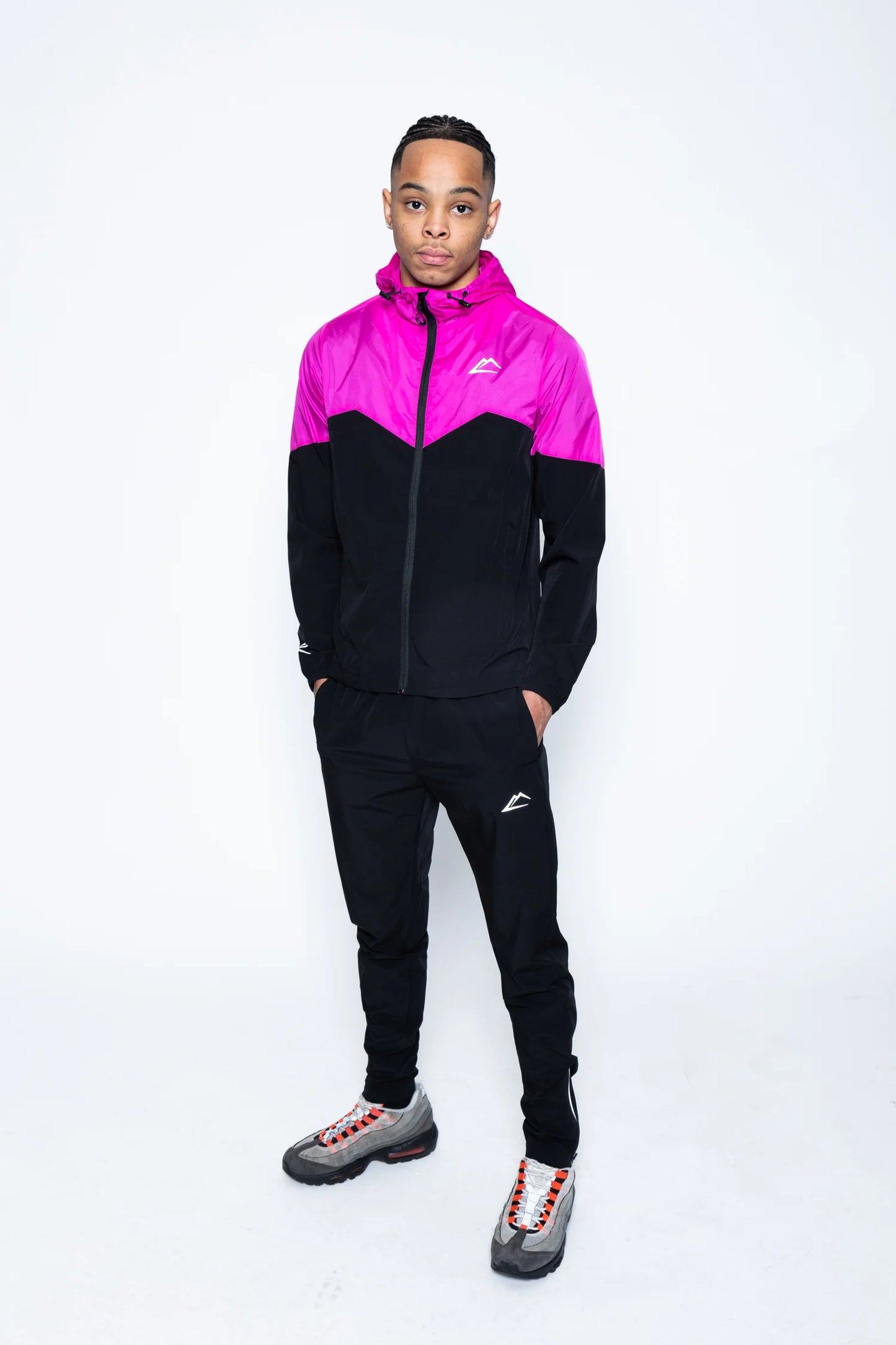 ACTIVELINE SURGE TRACKSUIT - BLACK/HOT PINK