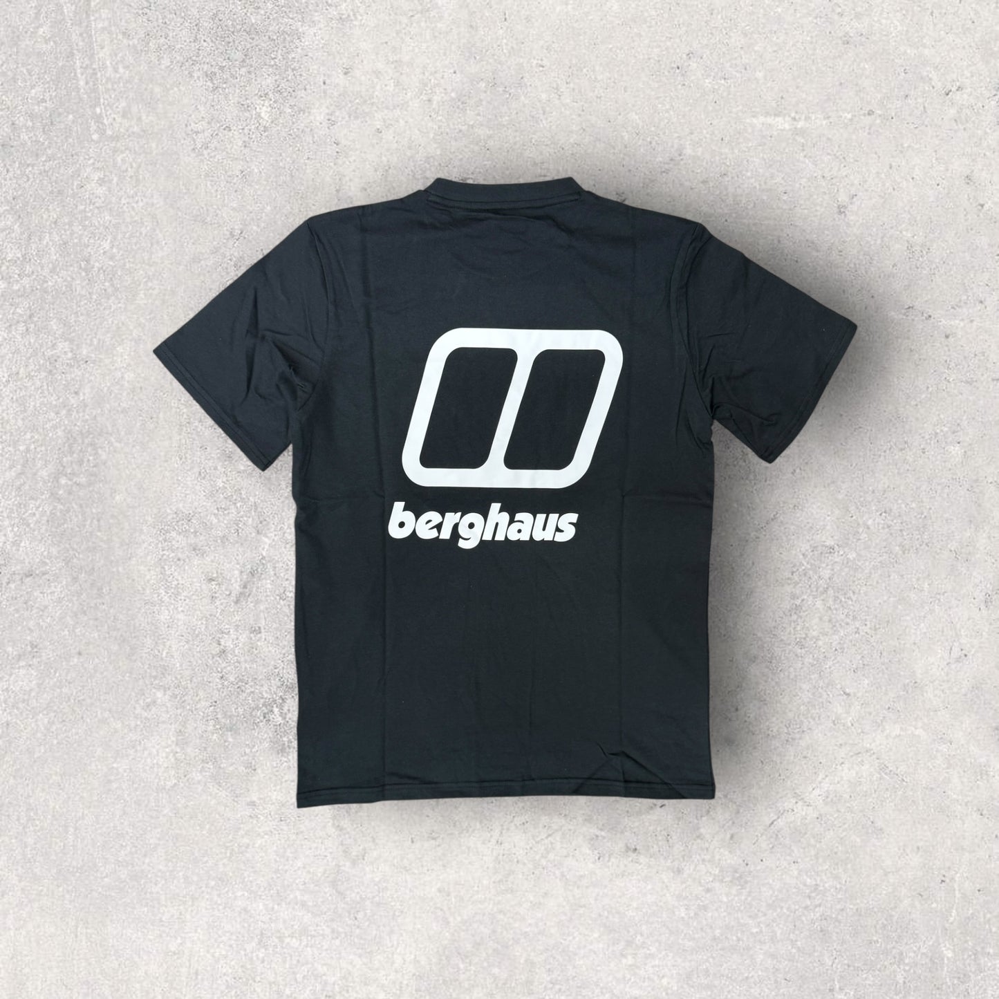 BERGHAUS LOGO COTTON T-SHIRT - BLACK